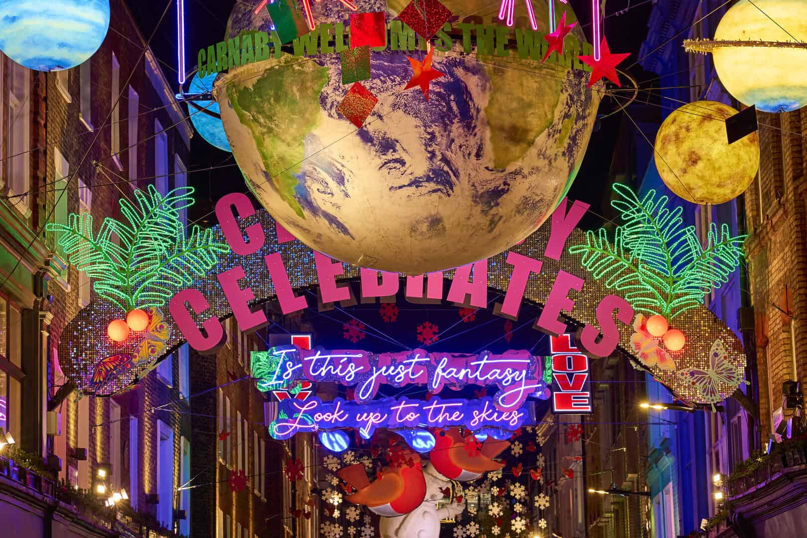 Turismo a Londra: Luci di Natale a Carnaby Street e clima invernale