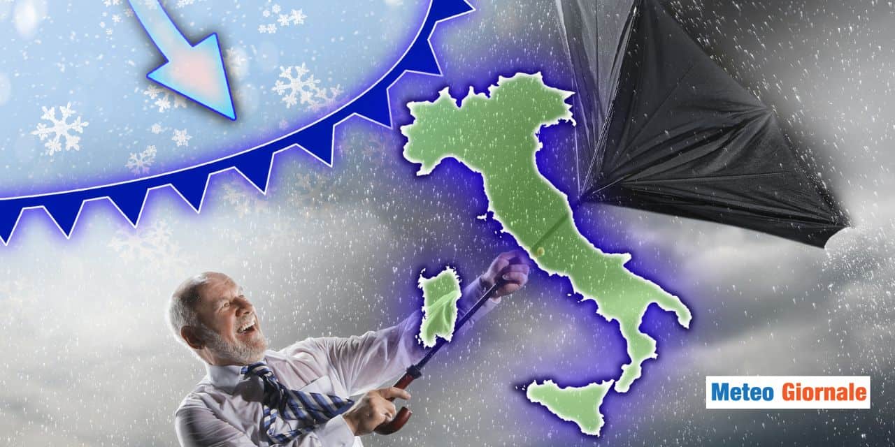 italia divisa in due neve vento meteo 2011