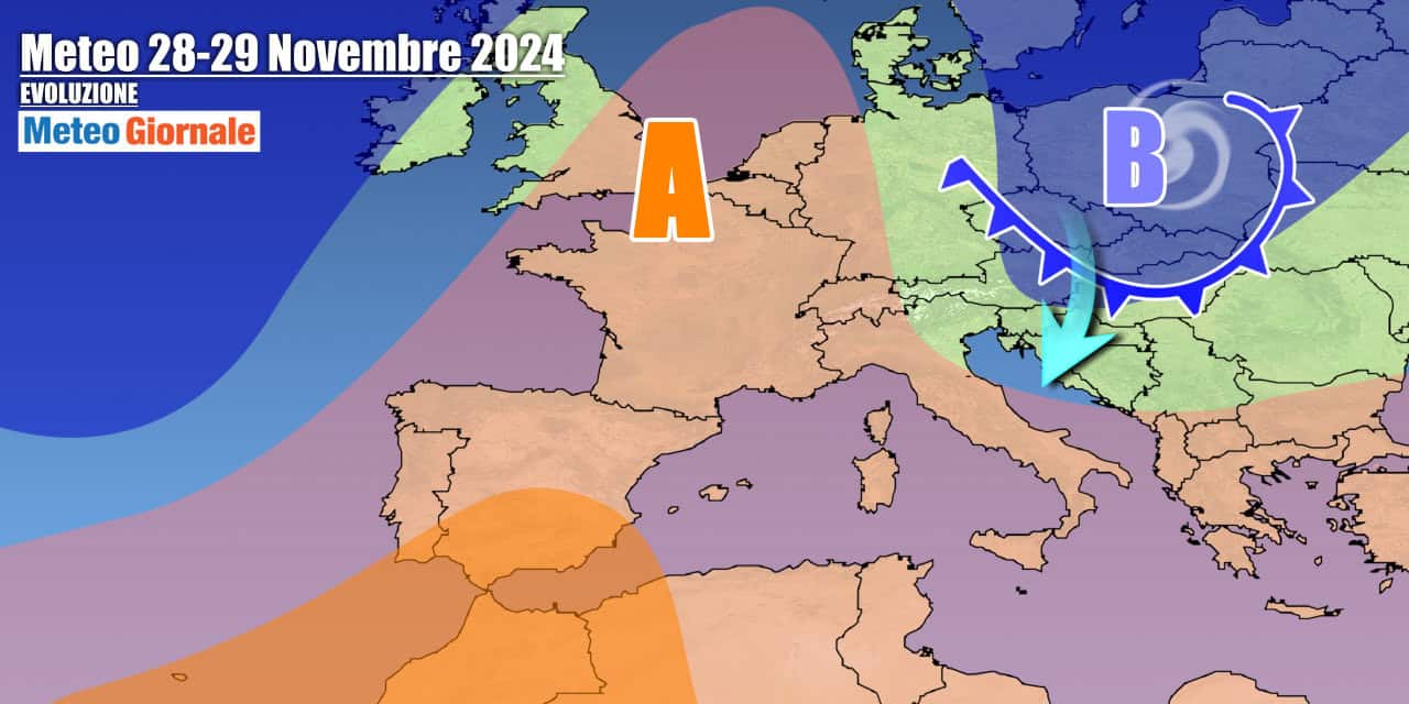 Meteo 7 Giorni: vortice freddo dai Balcani riporterà l’Inverno sull’Italia