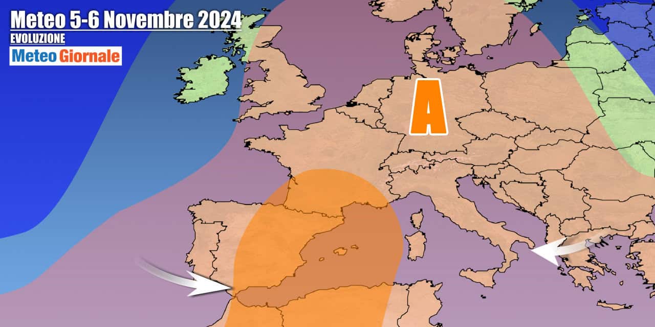 Anticiclone ancora padrone indisturbato per alcuni giorni