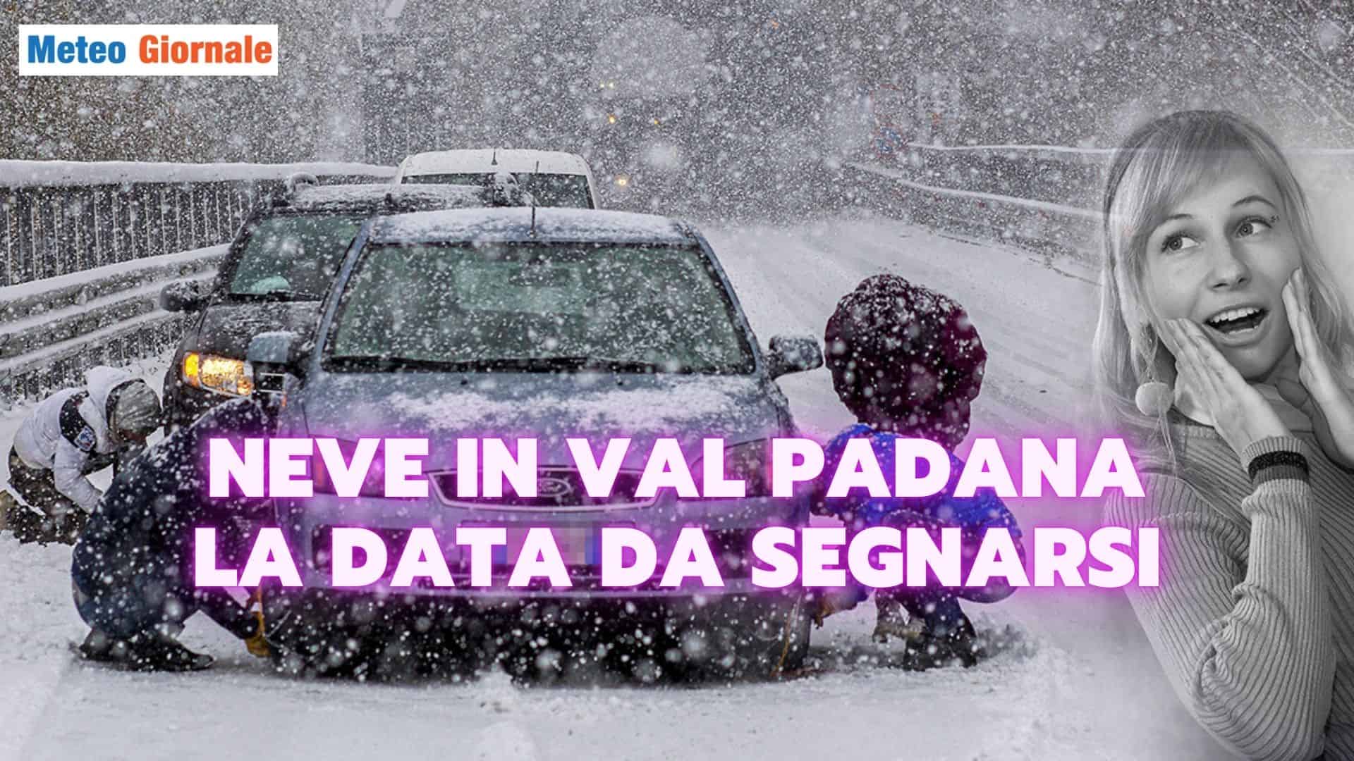 meteo neve val padana data 30 pfhdsa