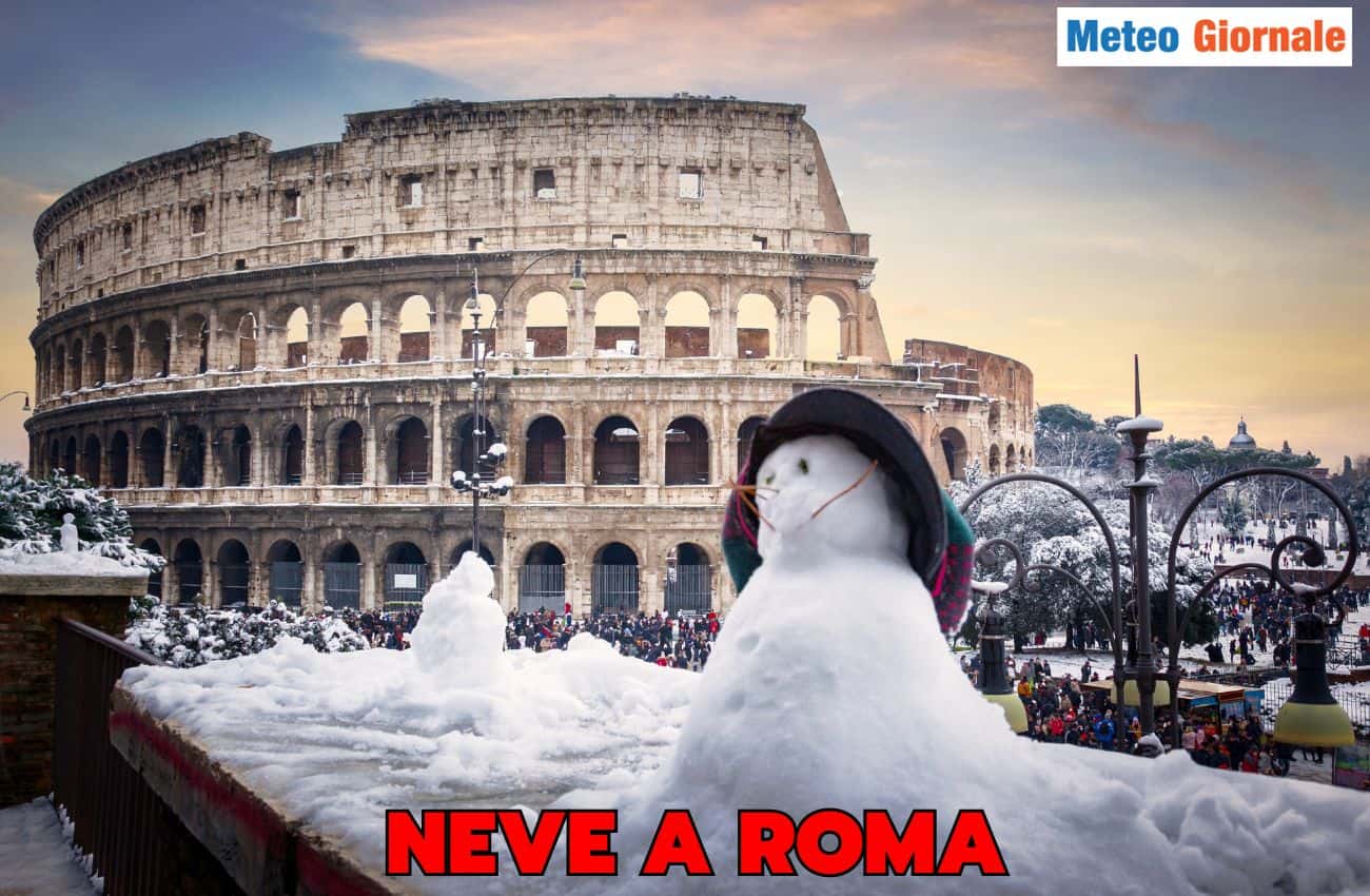 Meteo, il caso nazionale della neve su Roma. Il cambiamento climatico