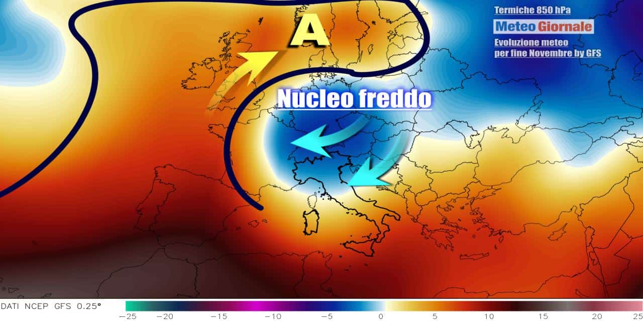L'Inverno potrebbe tornare a farsi sentire alla fine della prossima settimana