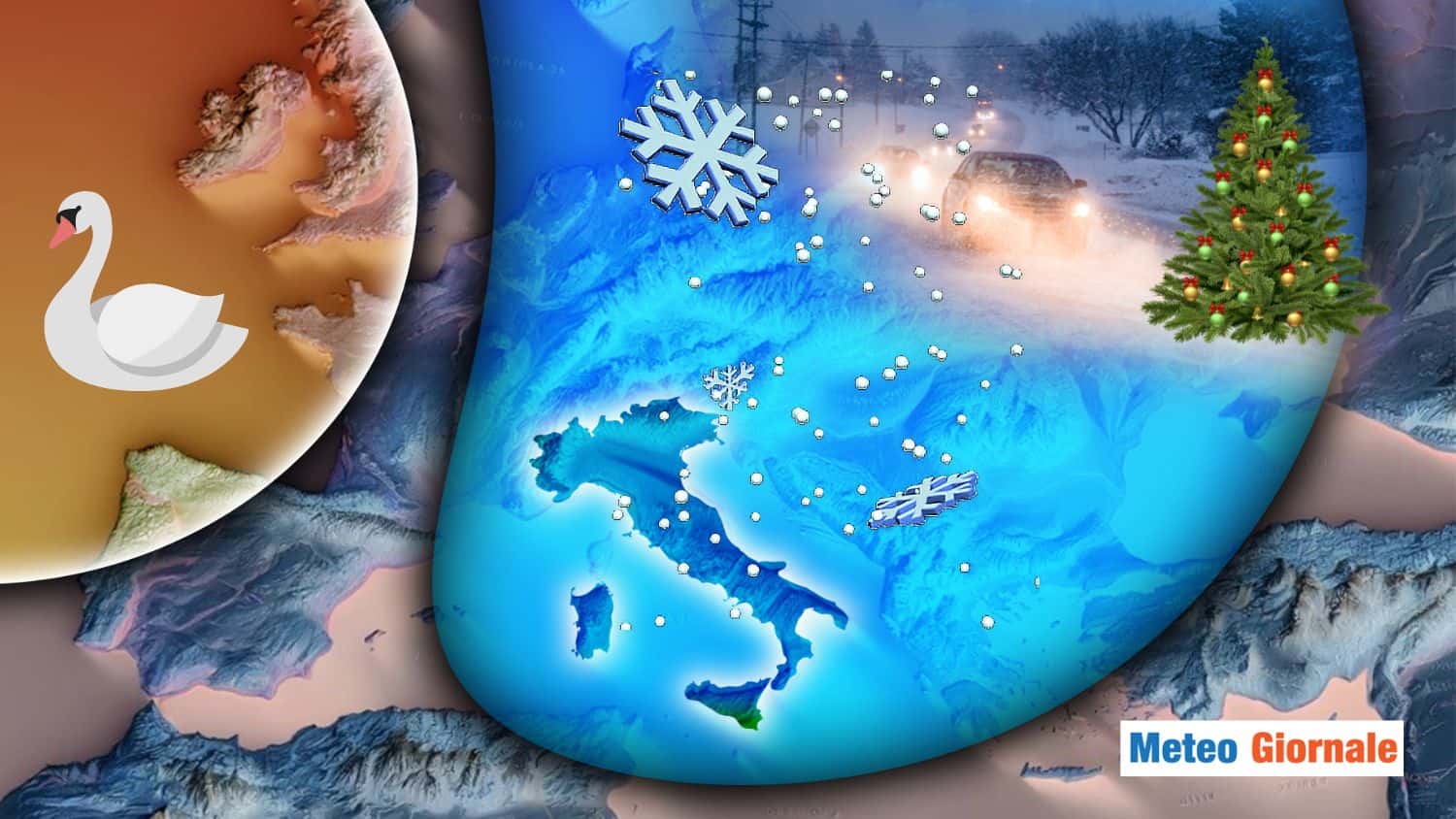 Meteo: Canto del Cigno dell’Anticiclone, poi bianco Natale