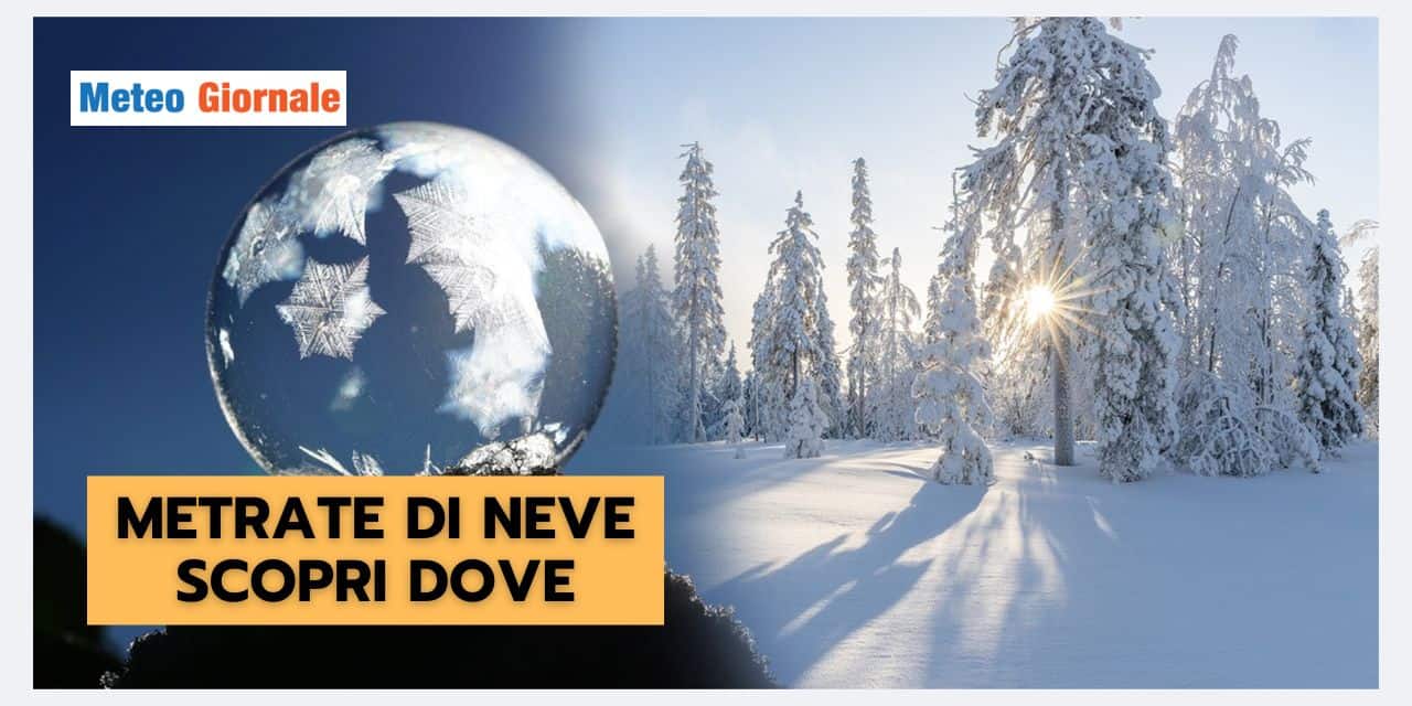 BADILATE DI NEVE in queste regioni, meteo SCATENATO