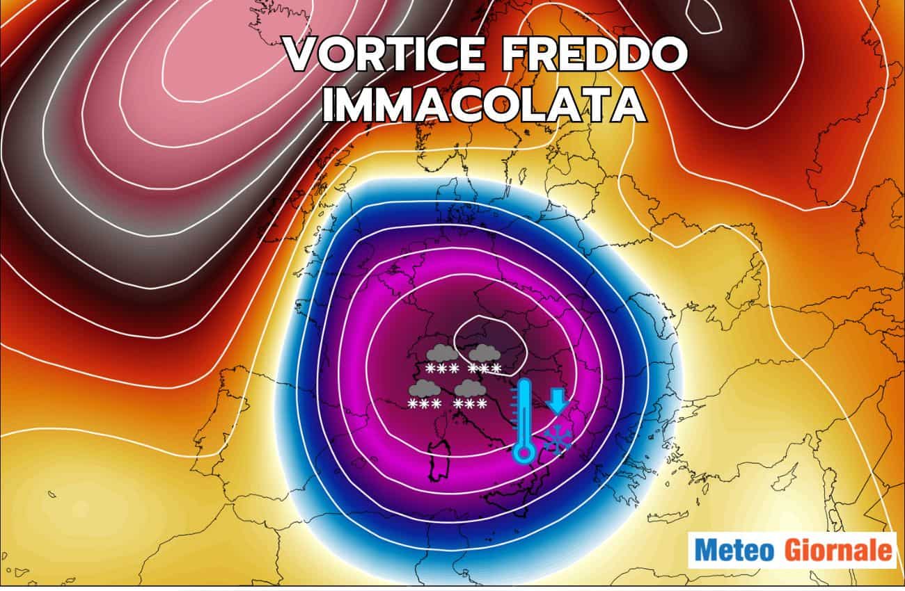 Tendenza METEO: IMMACOLATA con la NEVE, arrivano CONFERME