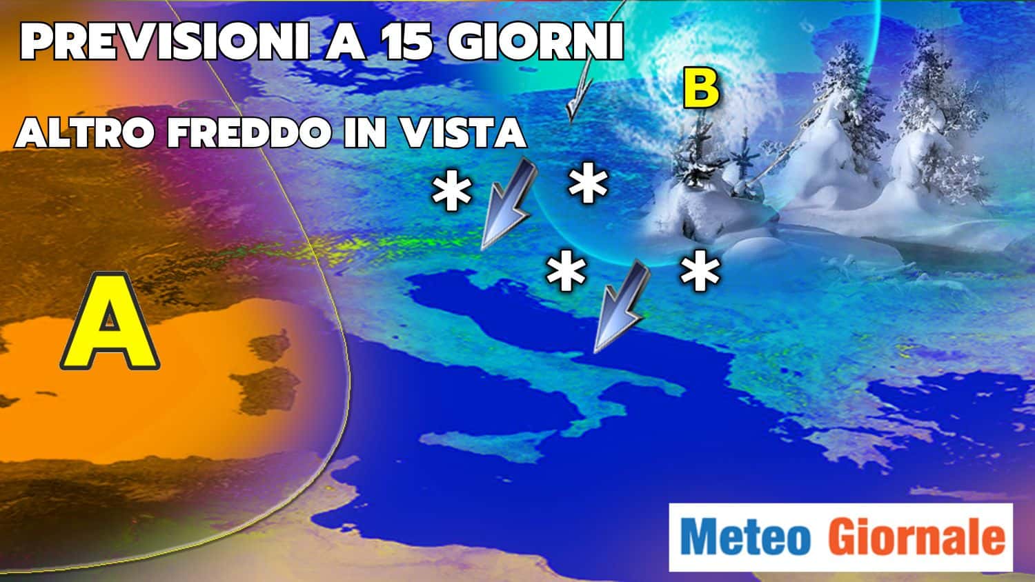 Minacce di freddo artico-russo verso l’Italia. Ecco quando
