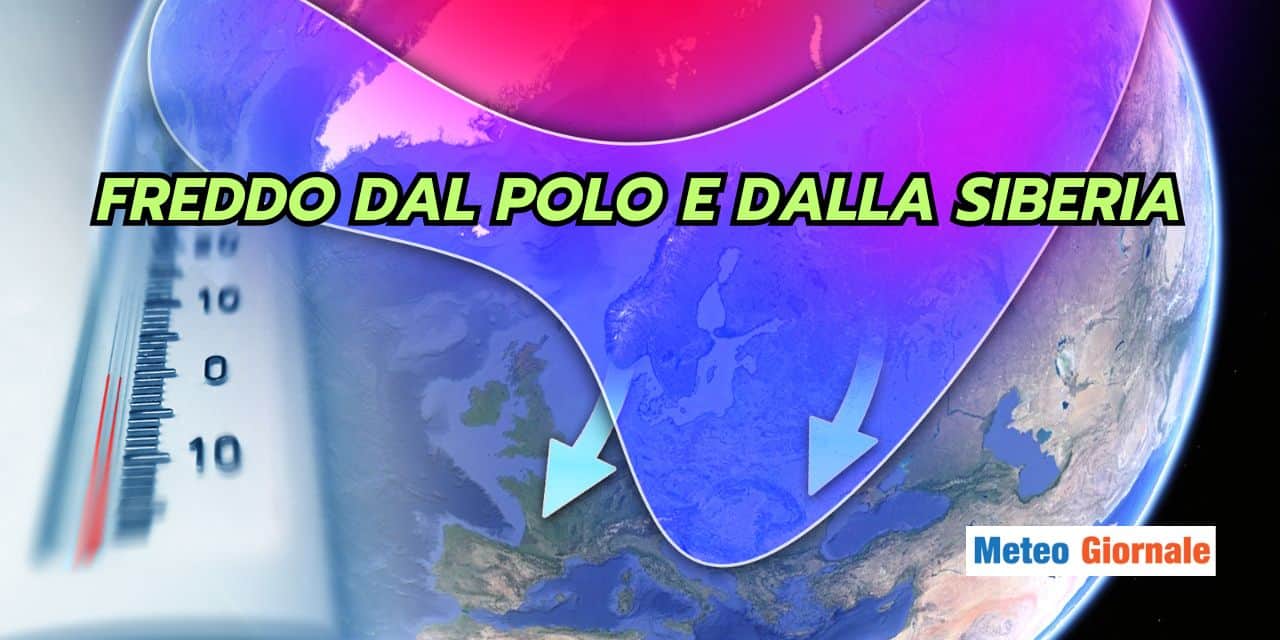 freddo dal polo e dalla siberia