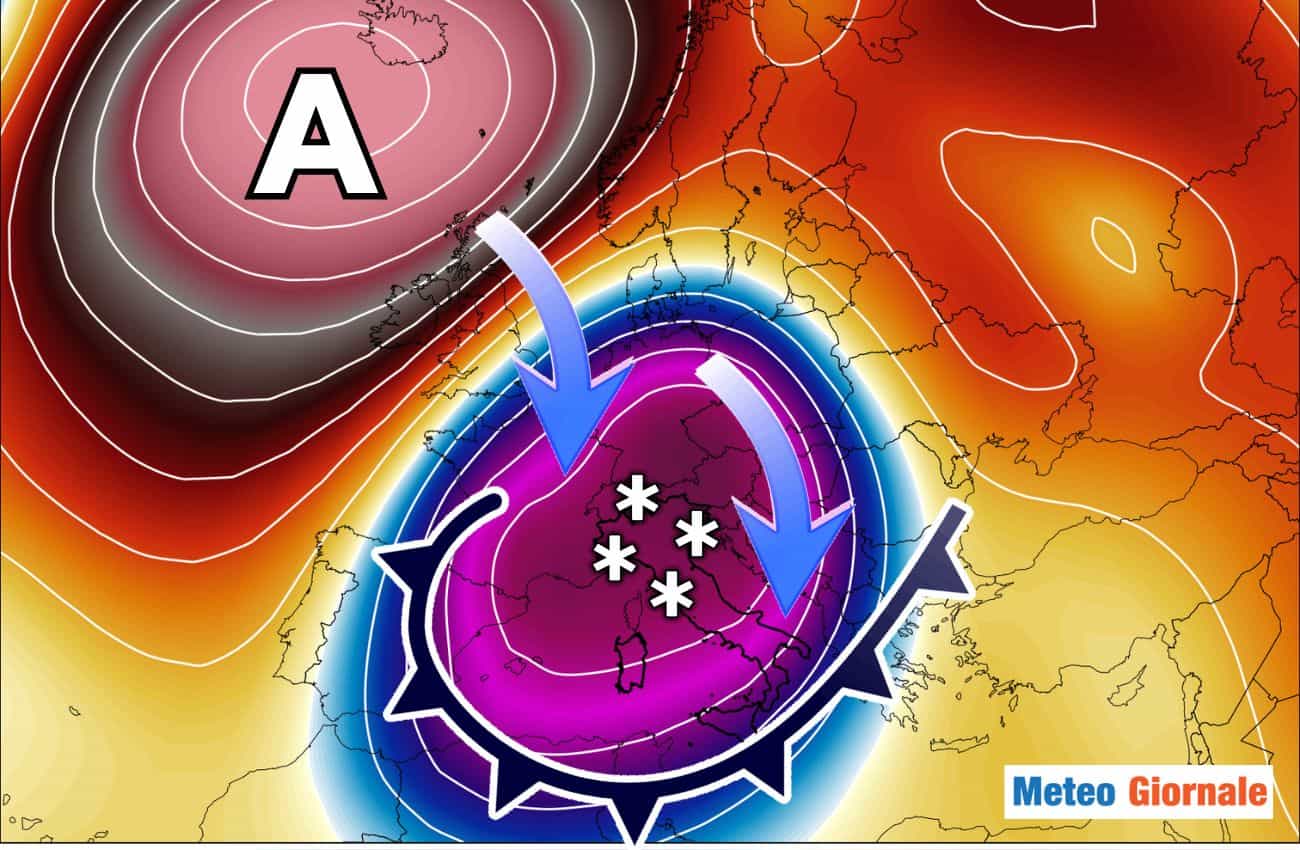 Fiondata Artica in arrivo sull’Italia. Primo assalto dell’Inverno