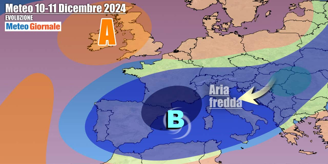 Situazione ciclonica per diversi giorni