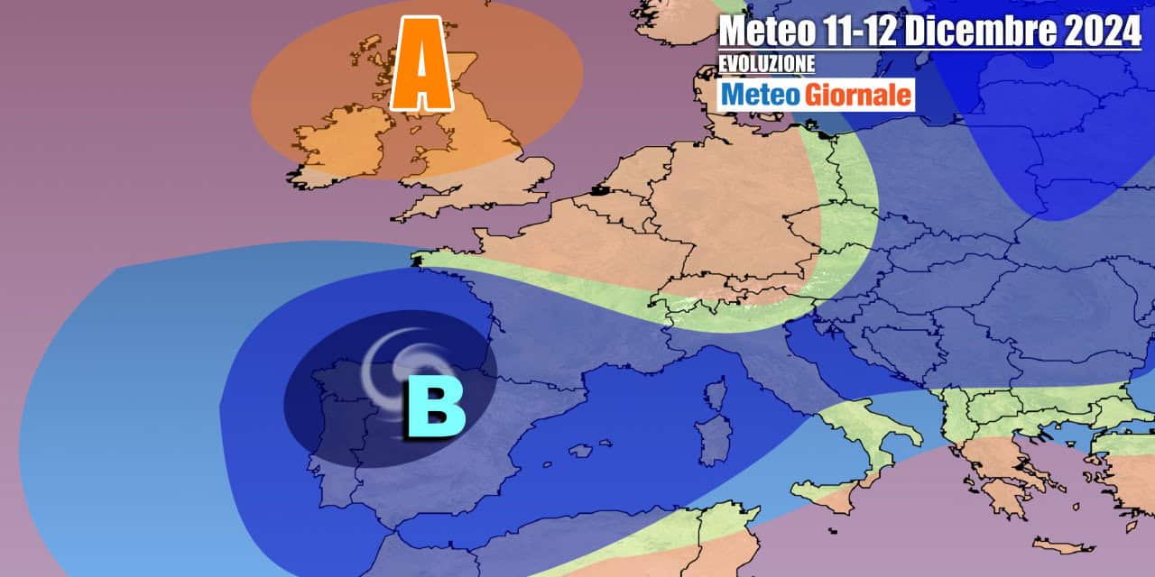Circolazione instabile per gran parte della settimana