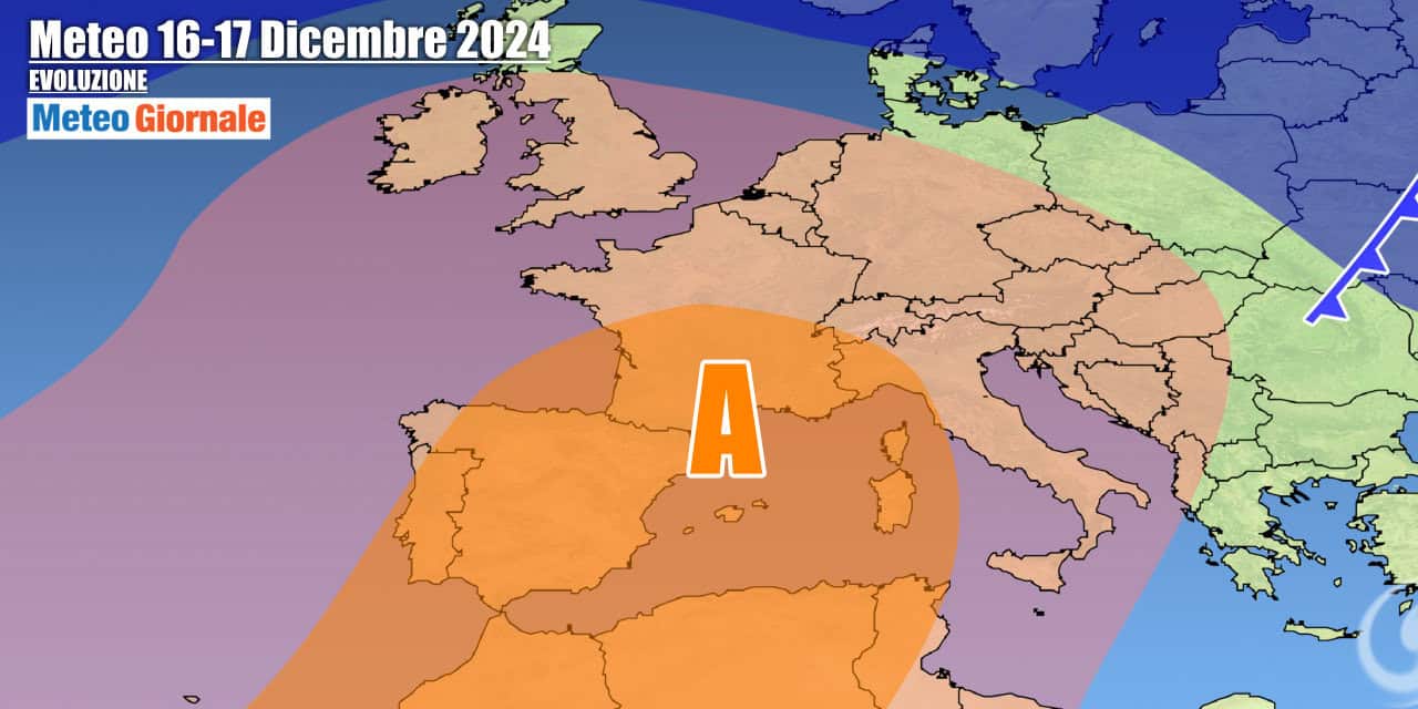 Meteo 7 Giorni: arriva l’Anticiclone e l’Inverno subirà uno stop
