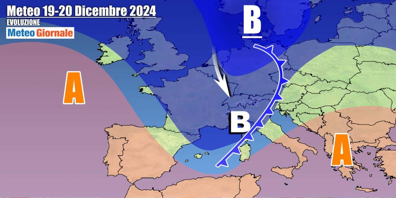 Via l'Anticiclone e torna l'Inverno