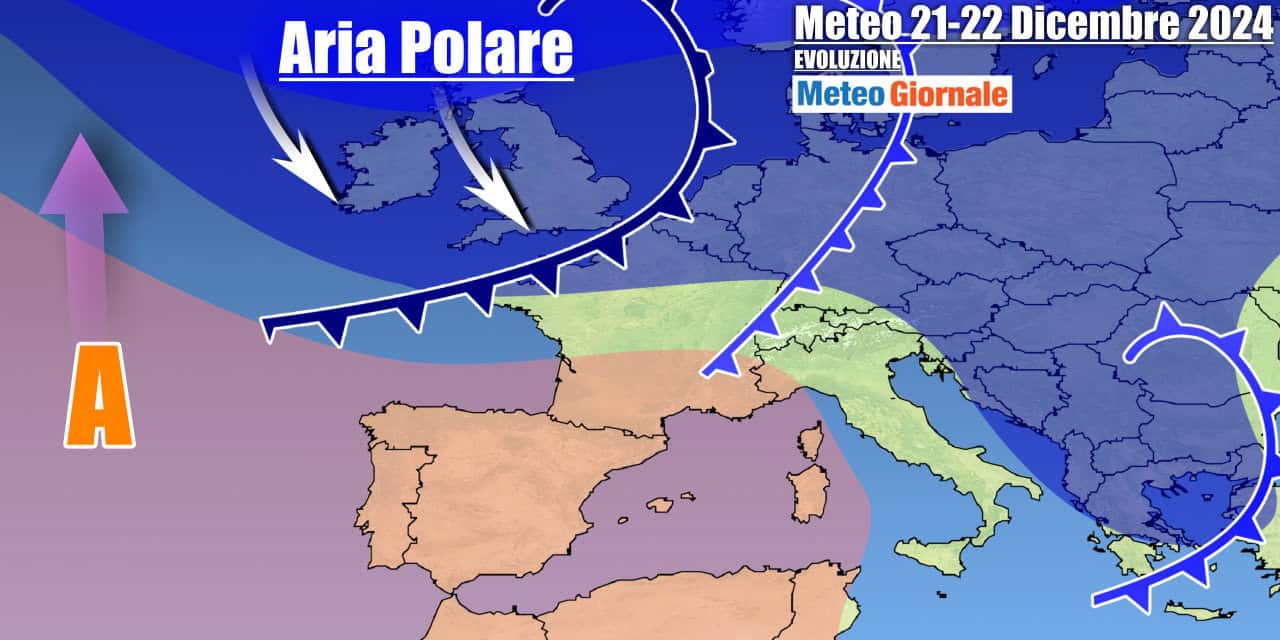 Meteo 7 Giorni: torna l’Inverno, freddo e neve a bassa quota anche a Natale