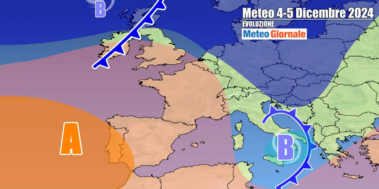 Meteo 7 Giorni: ritorno del maltempo e per l’Immacolata gran freddo