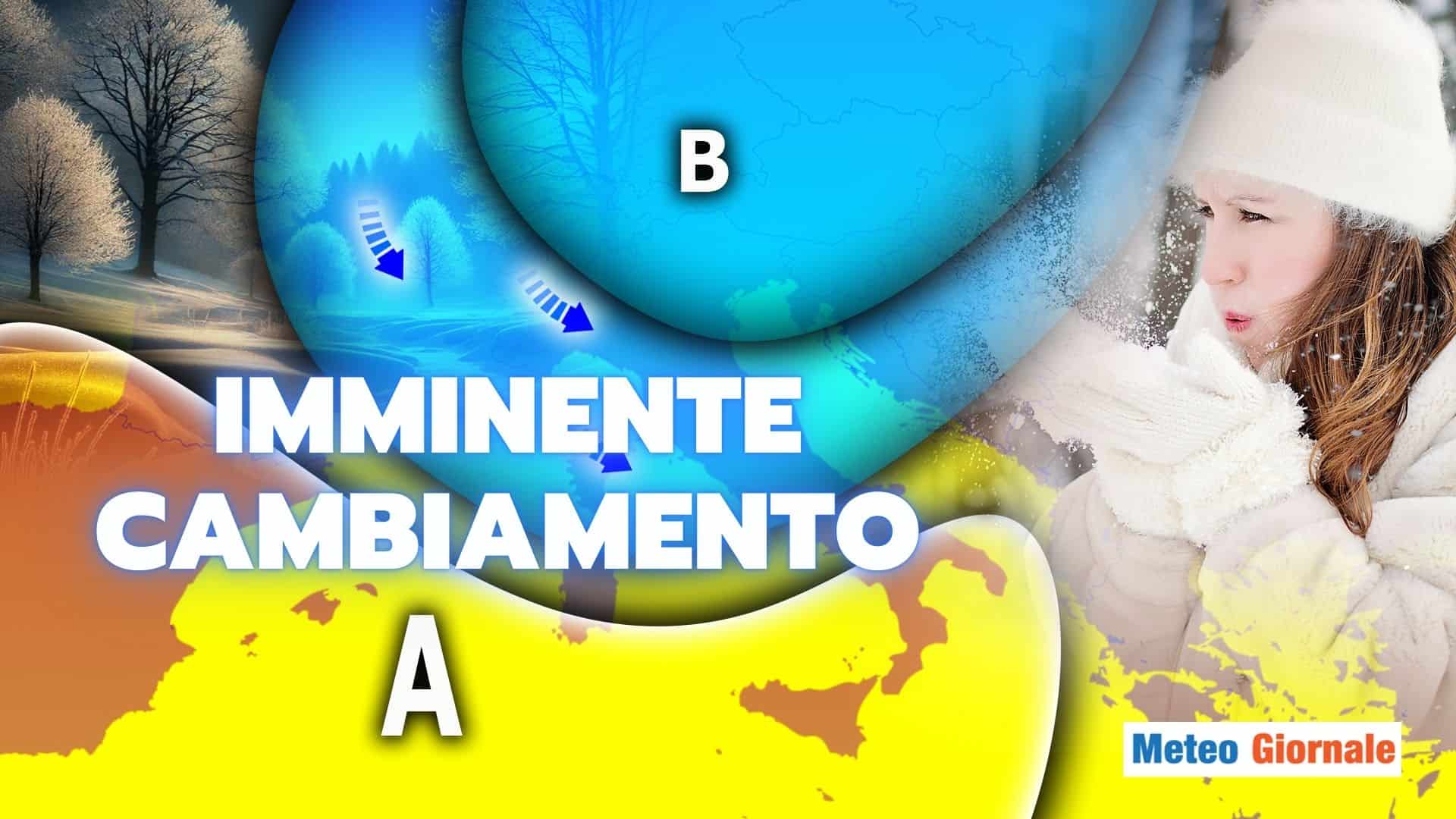 Meteo: cambiamento imminente, in arrivo freddo, piogge e neve