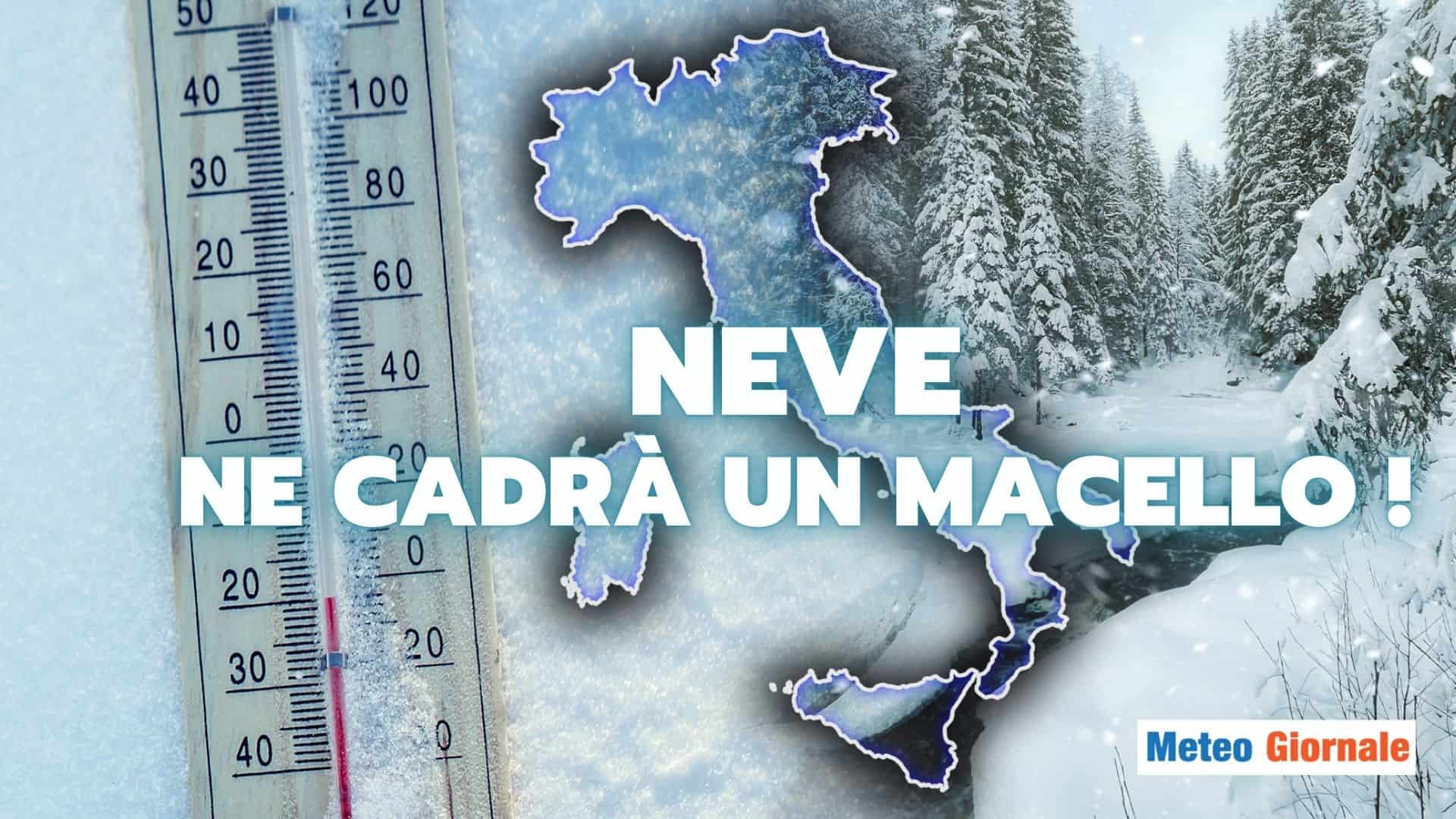 Meteo fino a Natale: cadrà tantissima NEVE! Ecco dove si farà il pieno