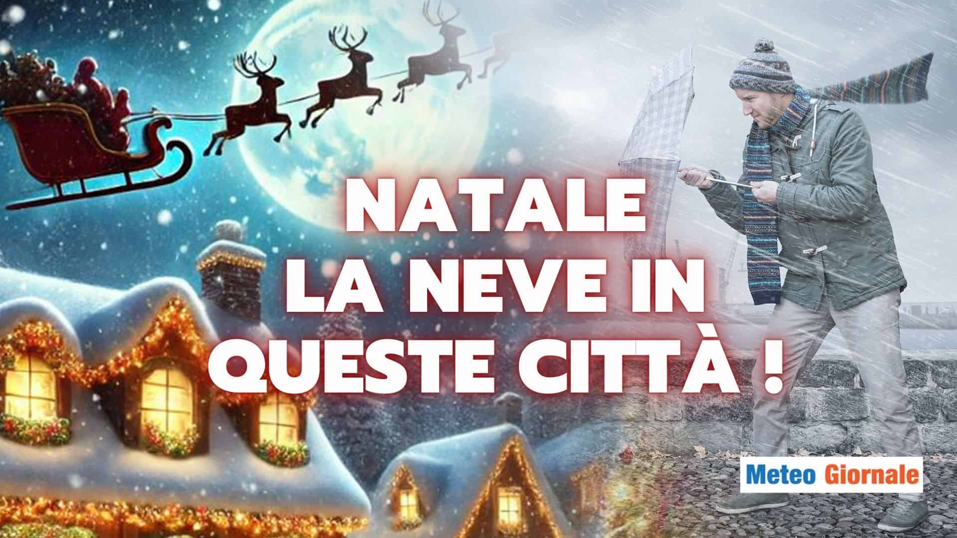 Miracolo meteo di Natale! Le città in bianco, ecco dove scenderà la neve