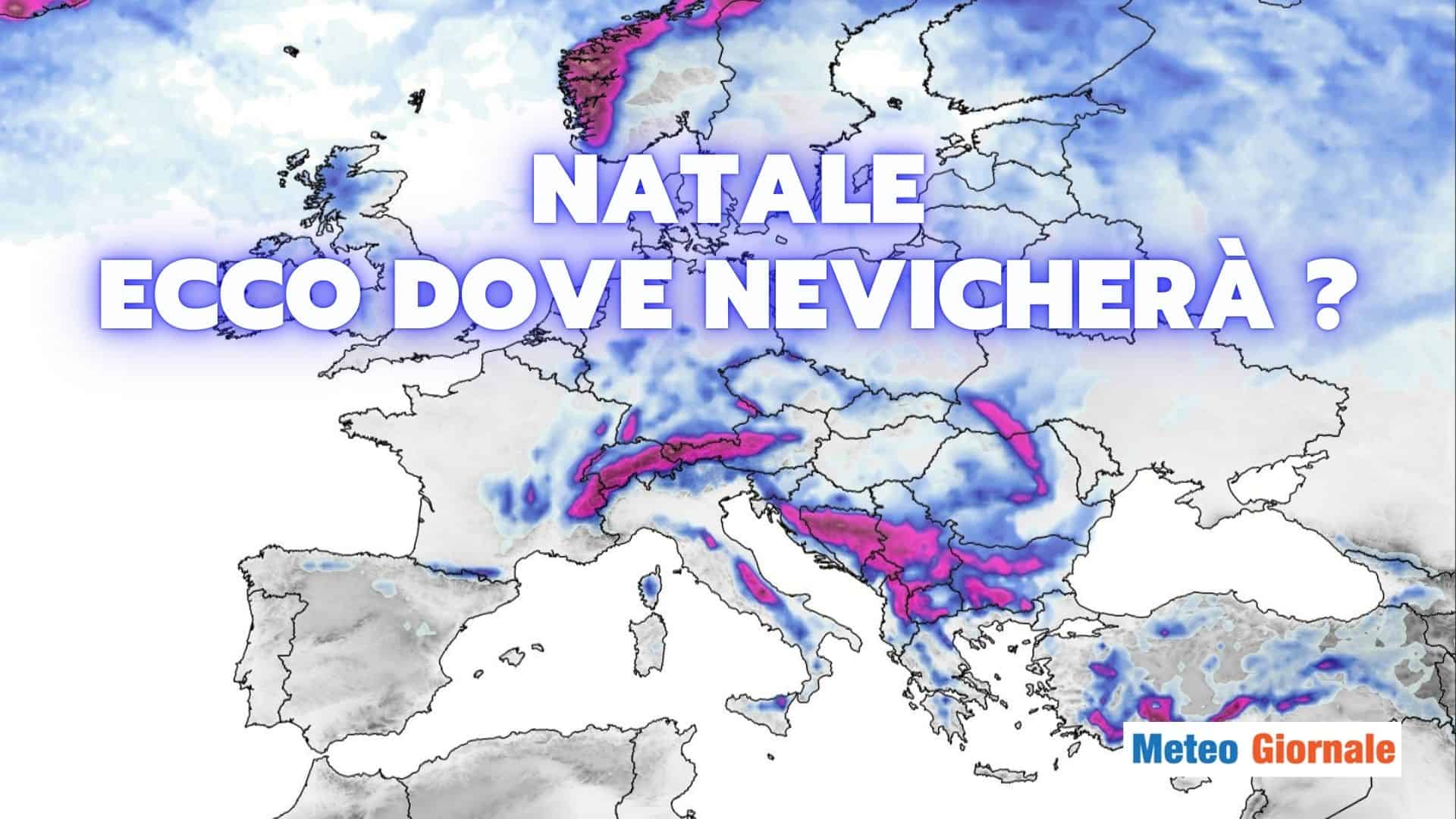 Tempeste di neve in Europa per Natale: le zone più colpite