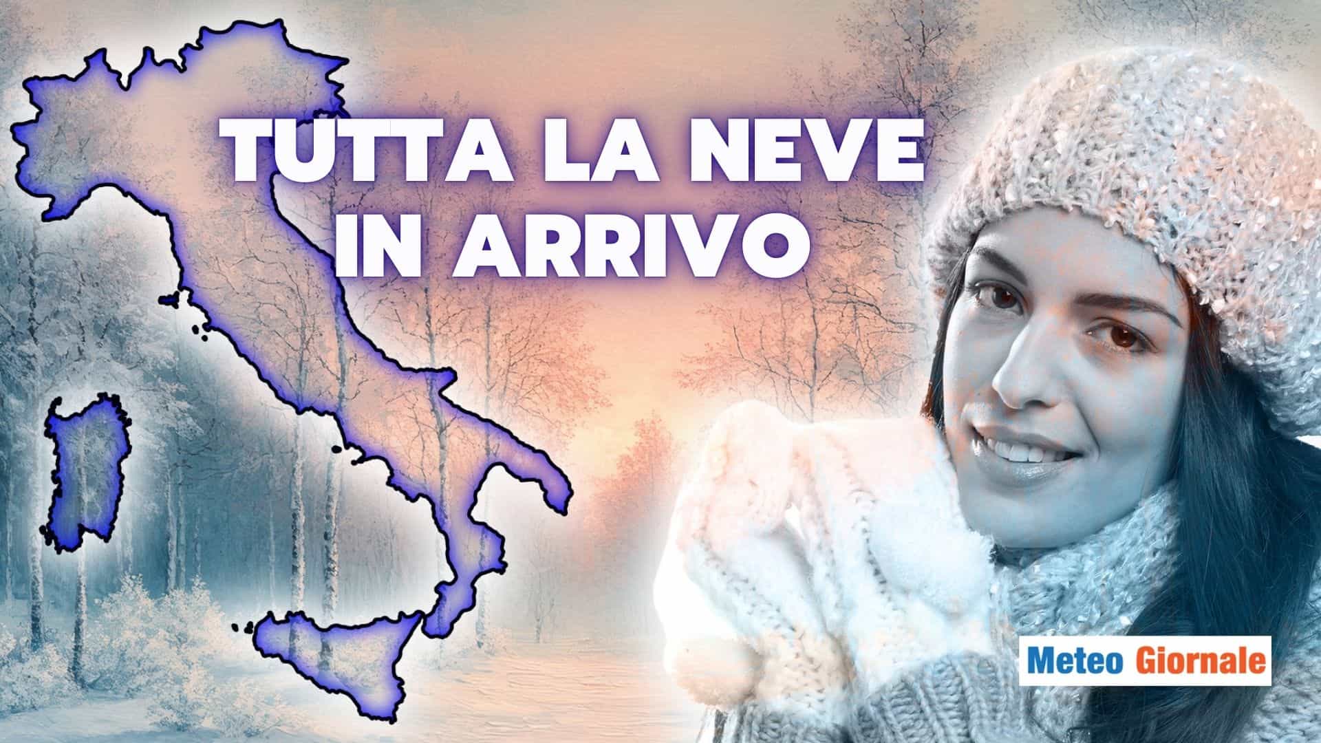 Meteo: aria polare in arrivo, cadrà tanta NEVE! Le zone colpite