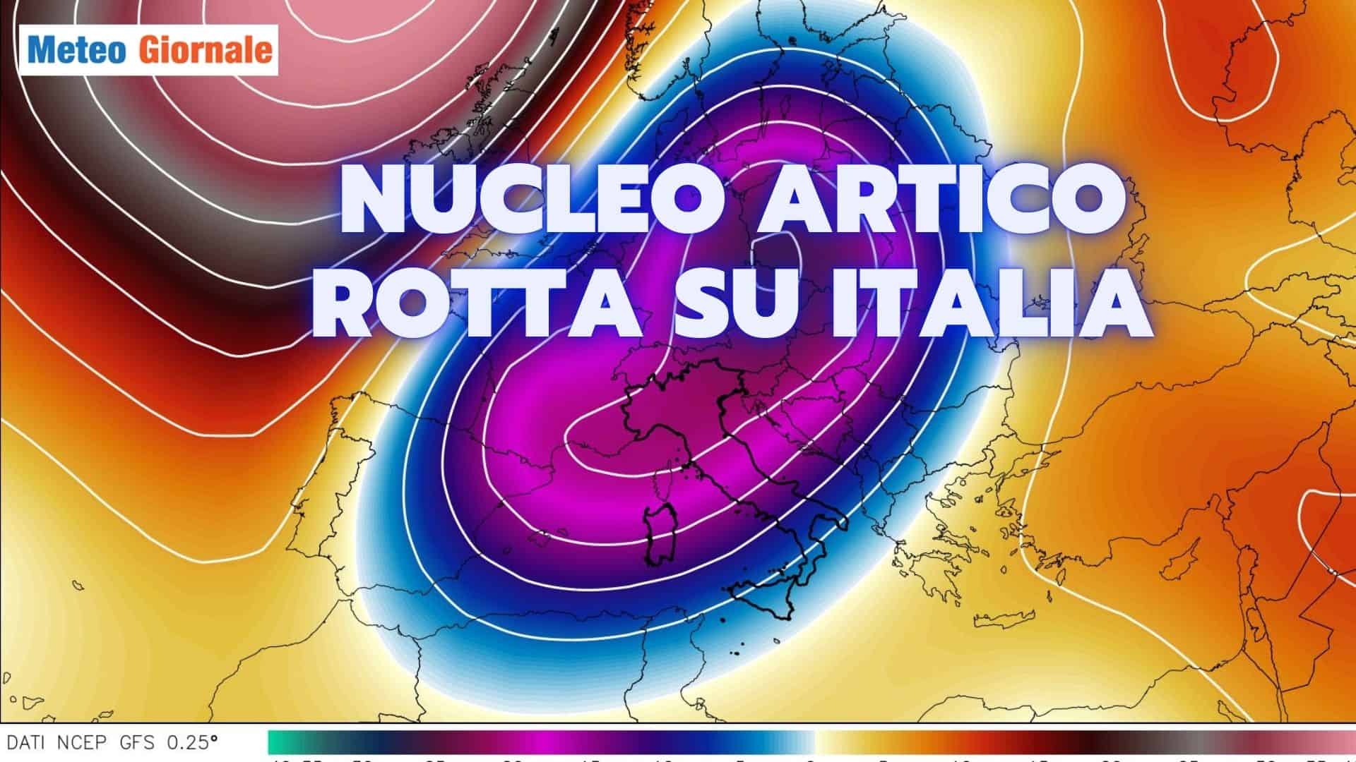 Inverno dal meteo scatenato: affondo artico verso l’Italia