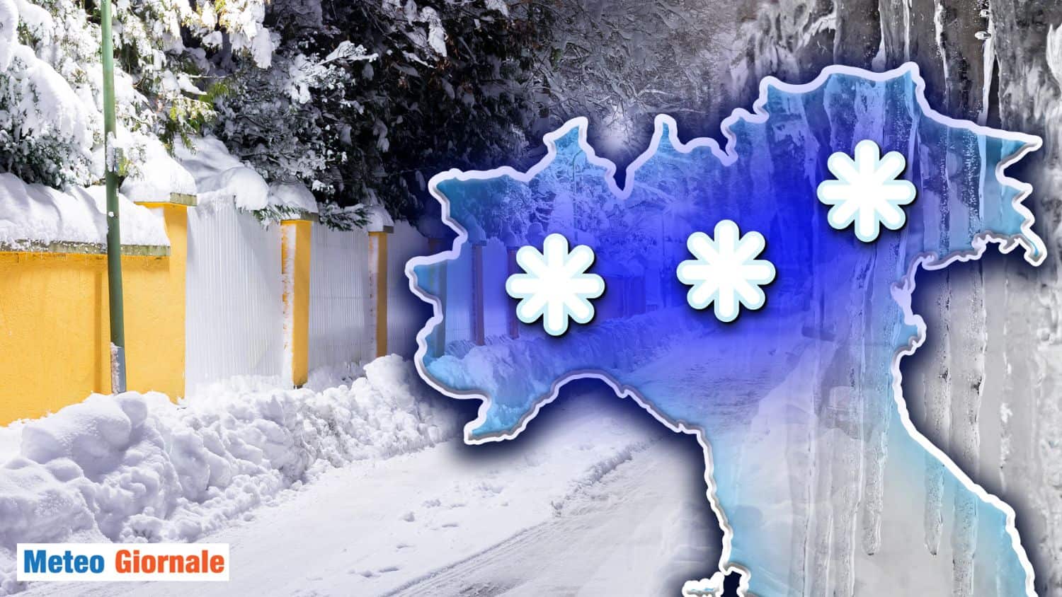 Meteo NEVE: ecco le regioni innevate per l’IMMACOLATA