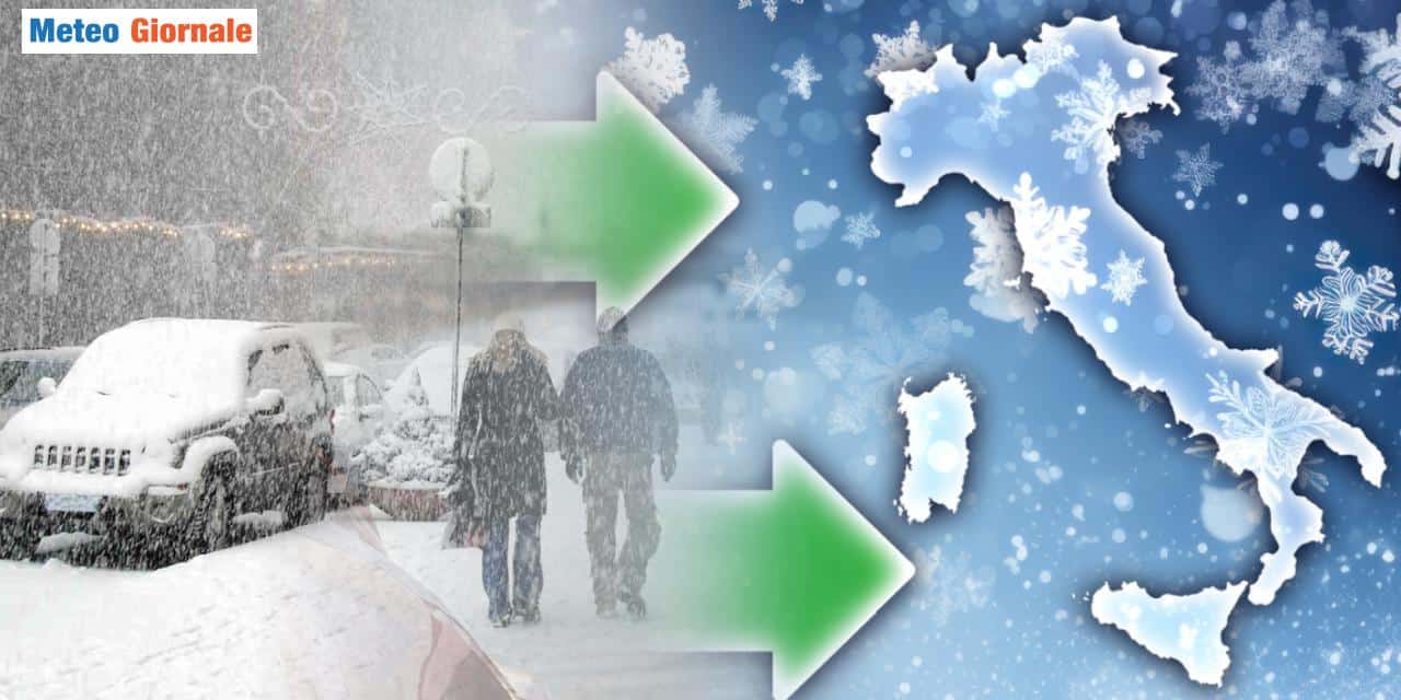 Neve localmente copiosa in alcune aree alpine ed appenniniche