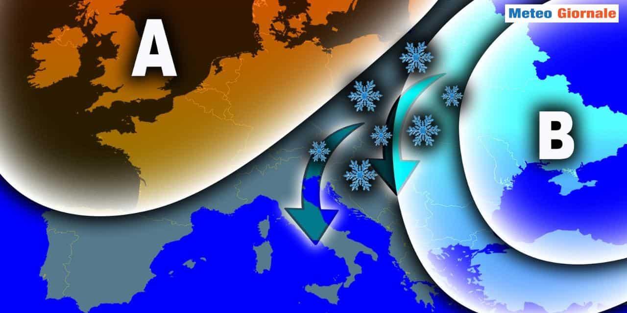 Meteo: imminente neve con alcune Regioni che saranno imbiancate