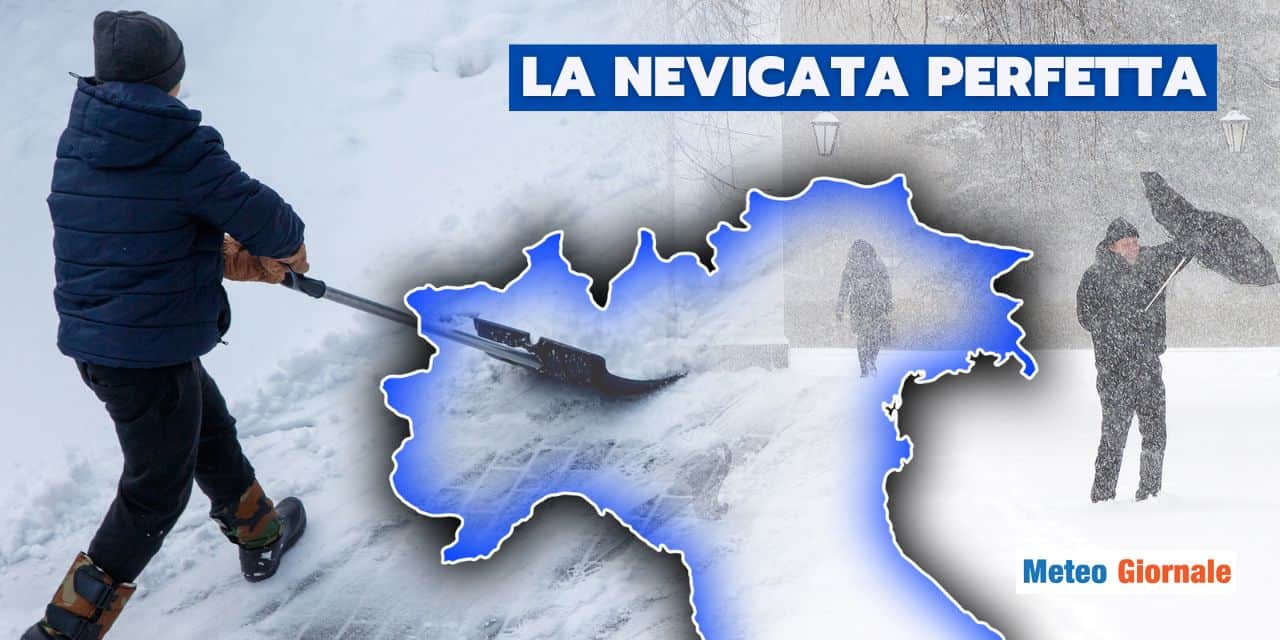 nevicata perfetta val padana meteo 3112