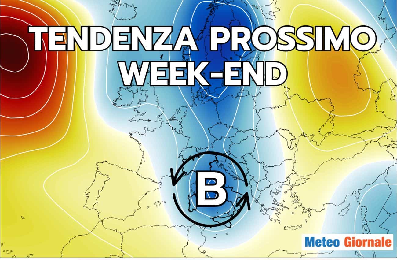 TENDENZA METEO: fine settimana con nuova fase instabile e NEVE