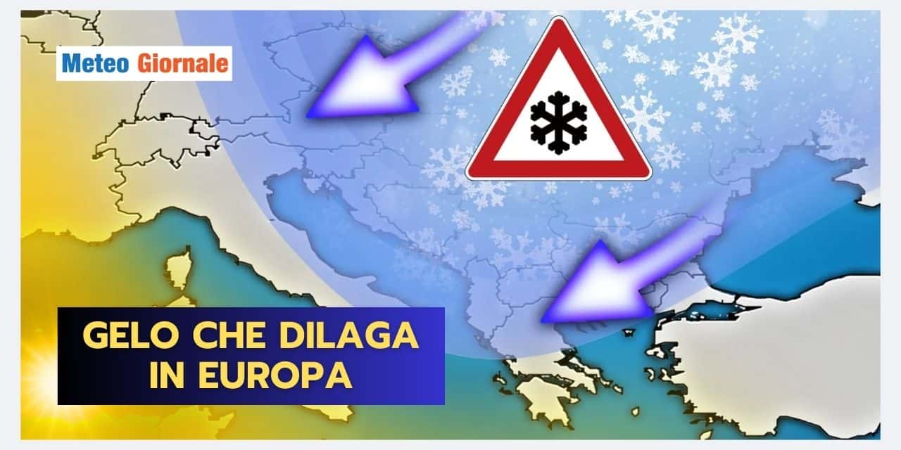 GELO in Europa, meteo ribaltato anche in Italia