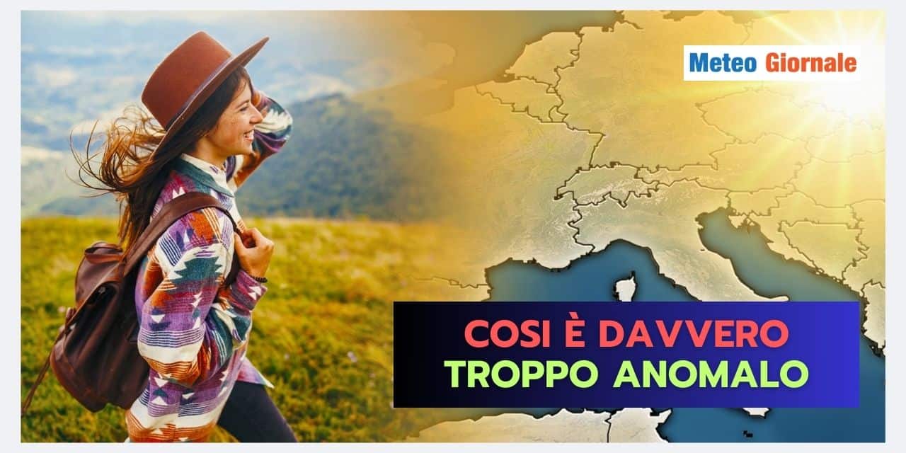 INCUBO 20 gradi in Gennaio: meteo impazzito