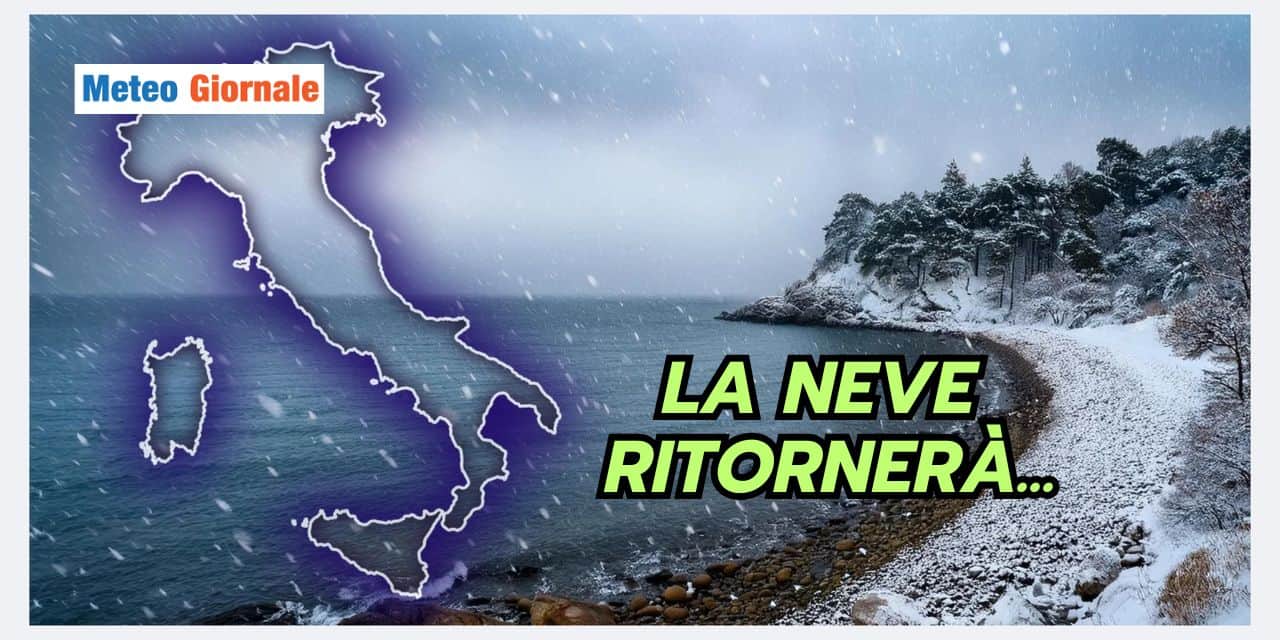 Meteo: STOP INVERNO, ma la neve a bassa quota tornerà