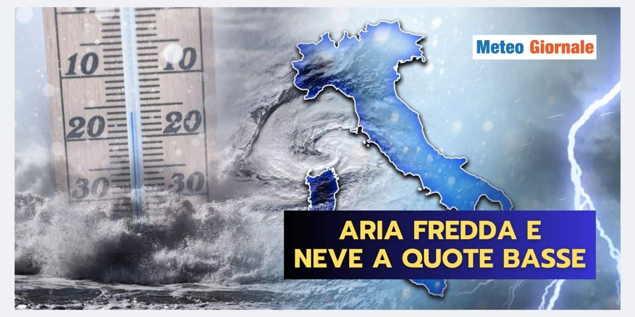 Neve a BASSA QUOTA: stavolta il meteo fa sul serio