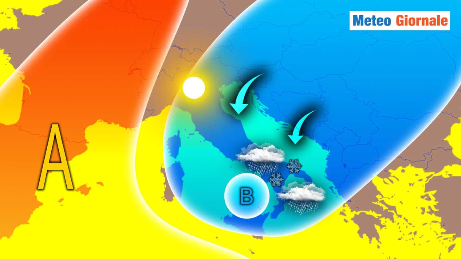 Meteo, due Regioni a rischio: CICLONE e Piogge TORRENZIALI