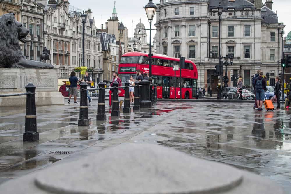 Londra pioggia