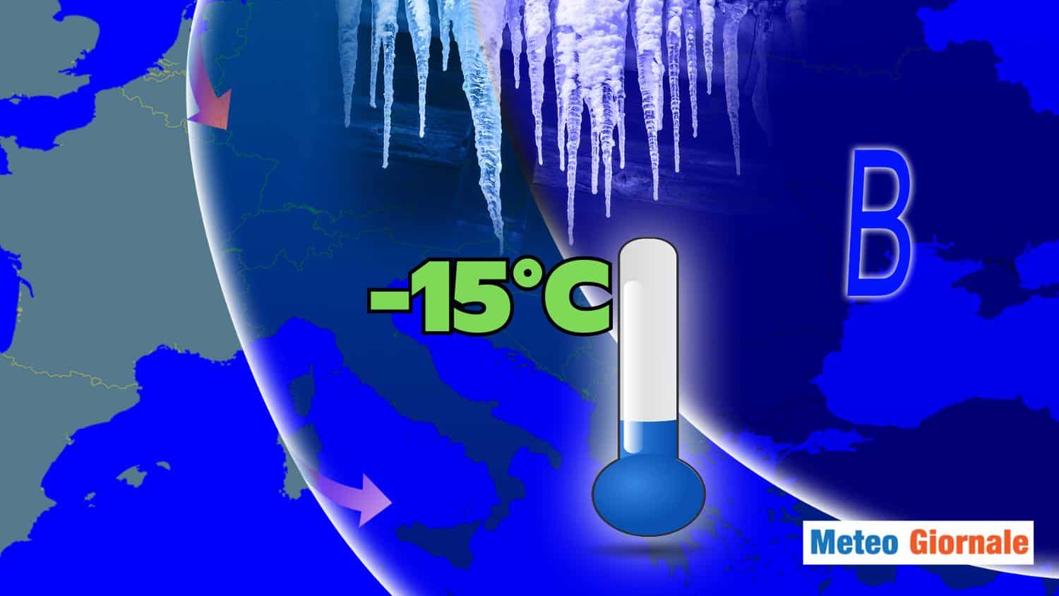 Meteo, Venerdì 9: CROLLO Termico di 15°C, le ZONE colpite