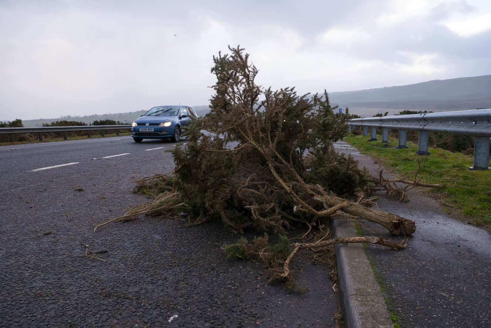 Storm in Scotland damage