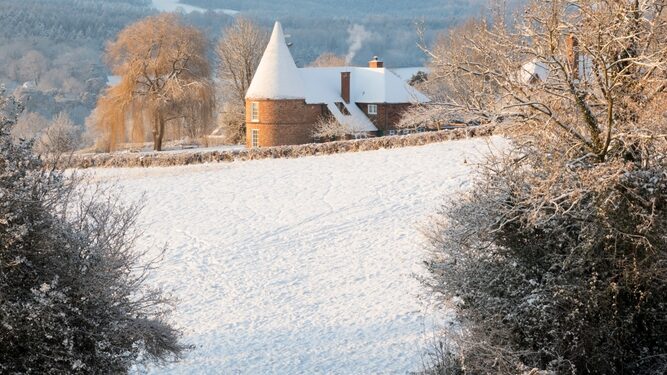 Sussex coperto di neve