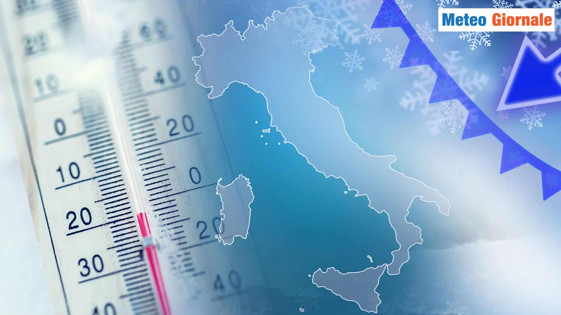 L’Italia sotto il dominio METEO del Gelo russo-siberiano