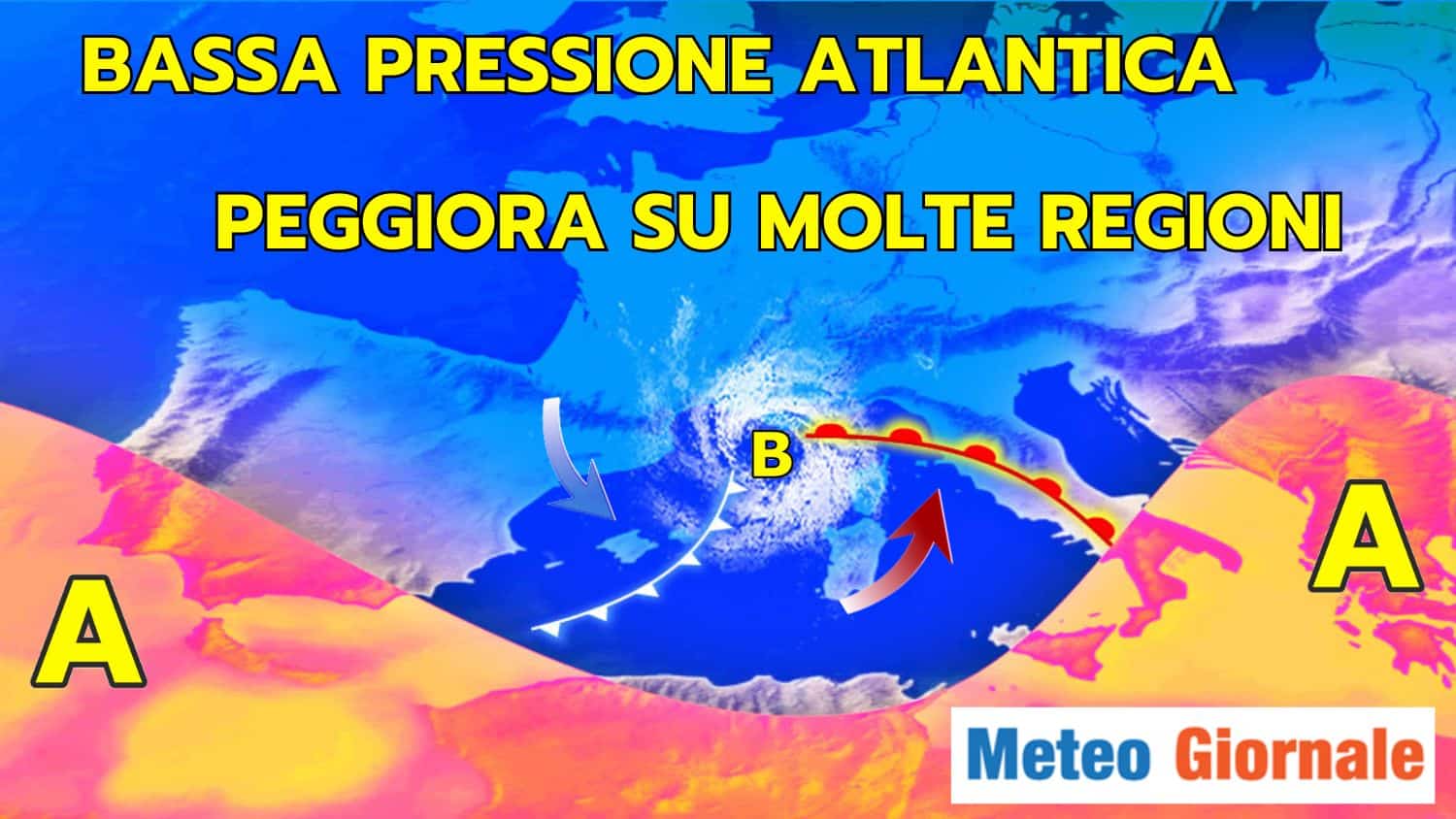 Pioggia e neve abbondanti da Domenica 26. Ecco dove con mappa
