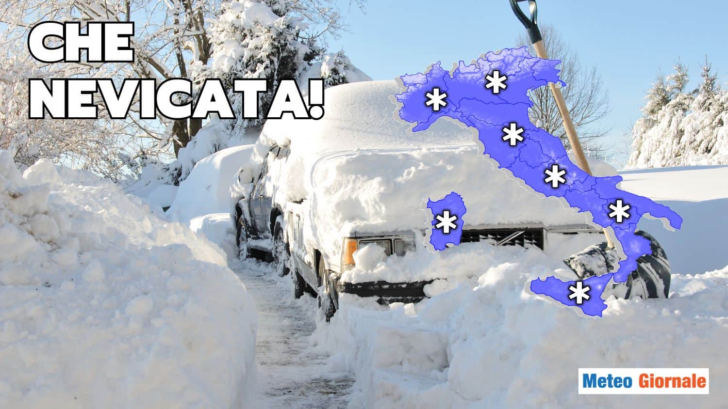 Meteo, che nevicata a metà Gennaio! Grossi accumuli