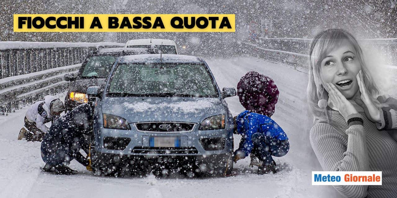 Meteo: neve in pianura a sorpresa Martedì 7 Gennaio, ecco dove