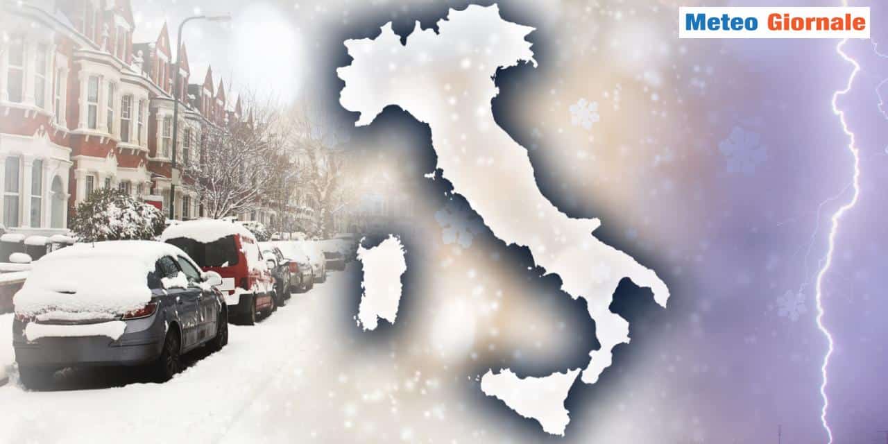 Meteo: sfuriata invernale e neve in queste città, occhio a queste date