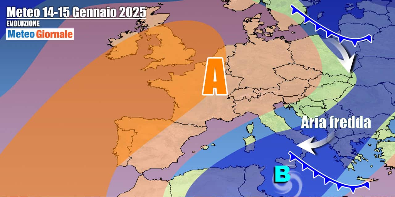 L'Anticiclone faticherà a riportarsi su tutta Italia