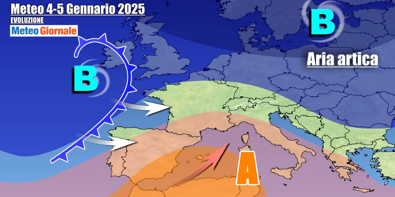 Meteo Italia: riecco pioggia e neve, altro maltempo in vista per l’Epifania