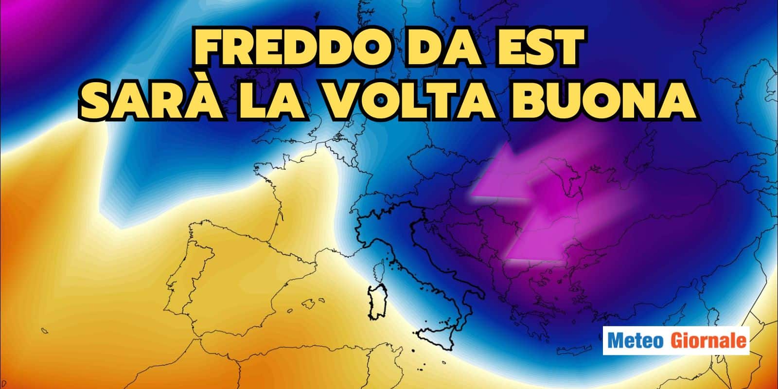 Meteo: gelo in arrivo in Europa, anche l’Italia nel mirino, i giorni decisivi