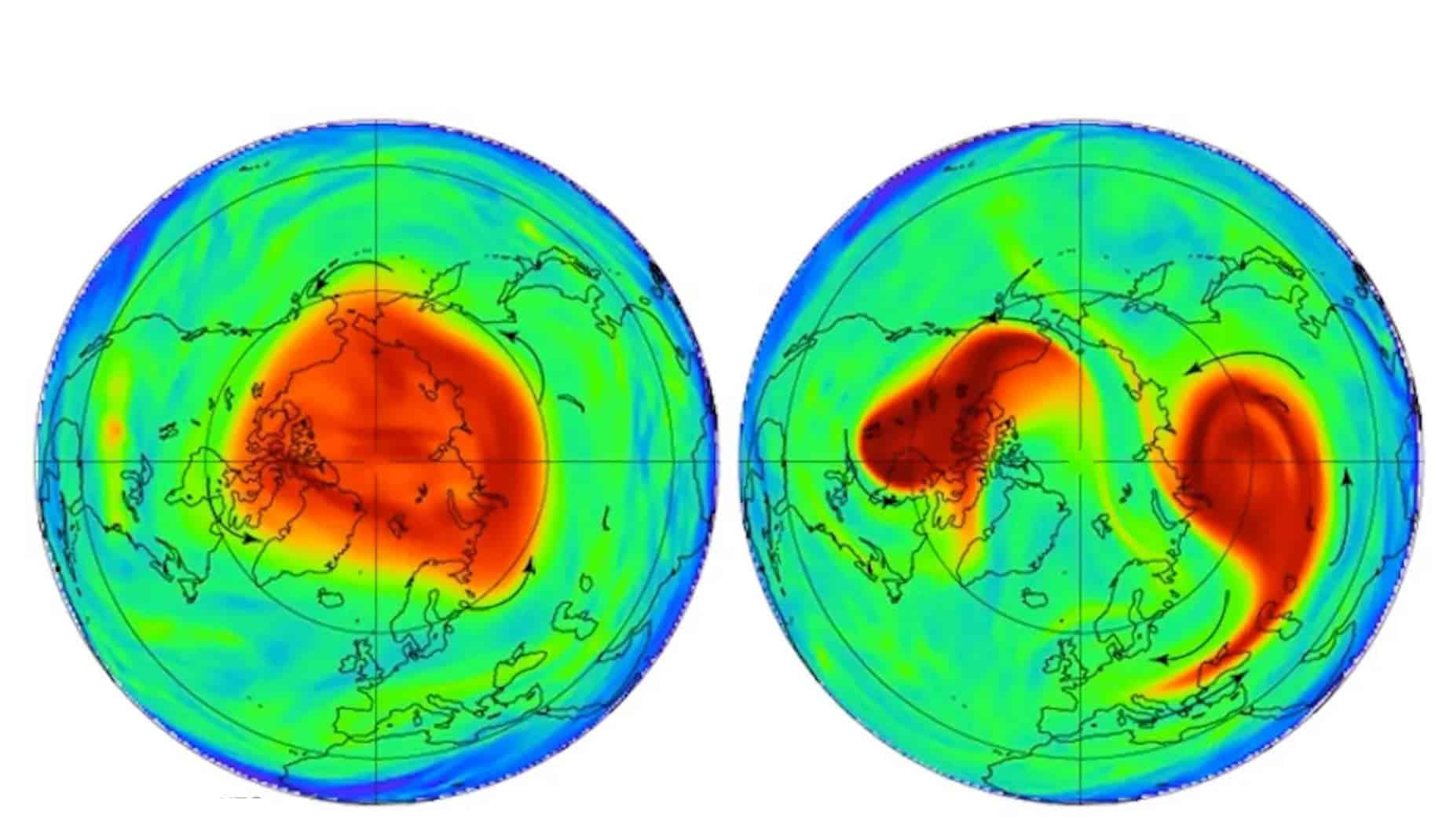 Un altro vortice, il VORTICE della TROPOSFERA. Il peggiore, effetti meteo