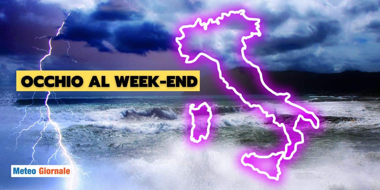 week end maltempo meteo 2401