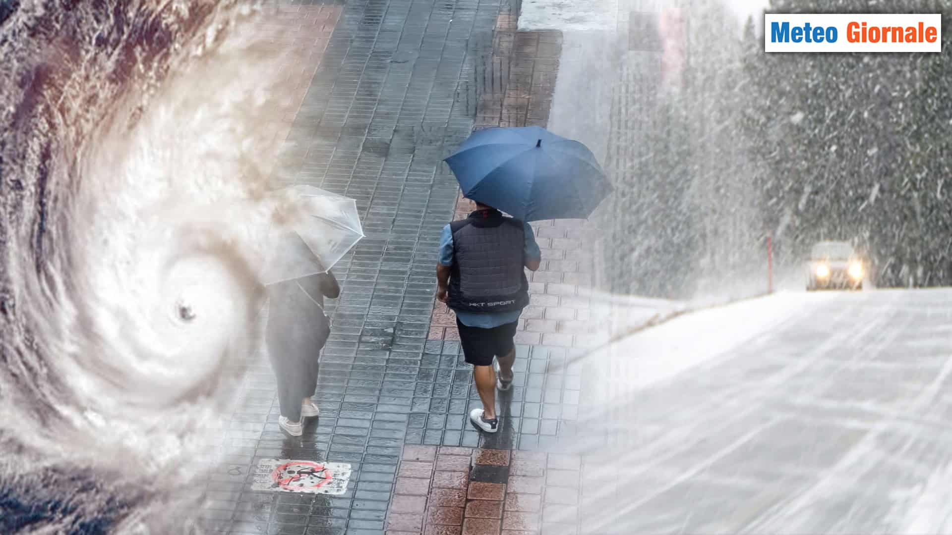 Meteo: Fronte Freddo in transito, con Piogge, Freddo e Neve